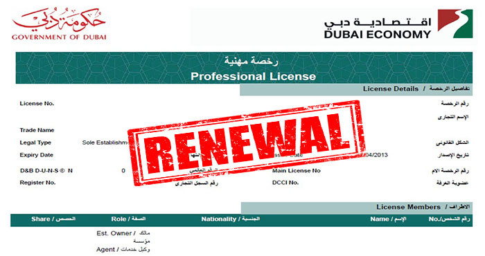 trade license renewal dubai