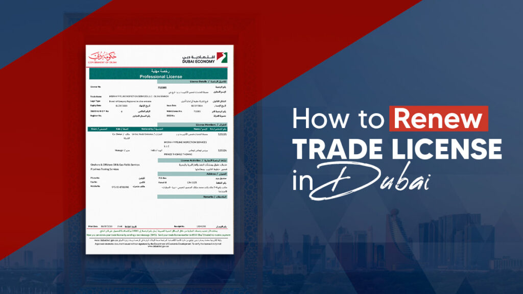 Dubai Trade License Renewal