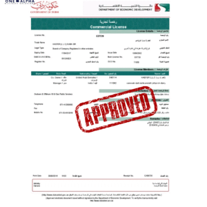 Dubai Mainland Trade License